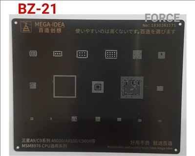 BZ21  Black Stencil 