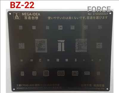  BZ22  Black Stencil 