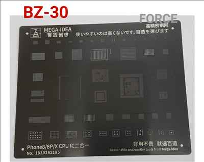  BZ30 (8/8P/X)  Black Stencil 