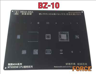 BZ10  Black Stencil 