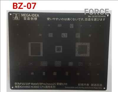 BZ07  Black Stencil 