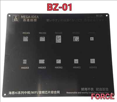 BZ01 Black Stencil 