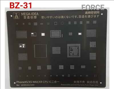  BZ31 (XS/XS MAX/XR)  Black Stencil 