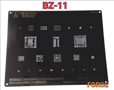  BZ11  Black Stencil 