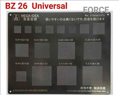  BZ26 (UNI)  Black Stencil 
