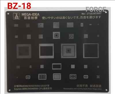BZ18  Black Stencil 