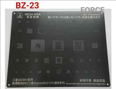  BZ23  Black Stencil 