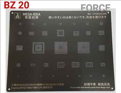  BZ20  Black Stencil 